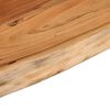 vidaXL Mensola a Muro 80x30x2,5cm Rettangolare Legno Acacia Bordi Vivi
