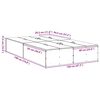 vidaXL Struttura letto con contenitore Rovere Sonoma 120 x 190 cm