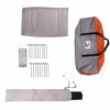 vidaXL Tenda Teepee con tetto Grigio e arancione 490 x 410 x 210 cm