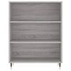 vidaXL Credenza Grigio Sonoma 69,5x34x180 cm in Legno Multistrato