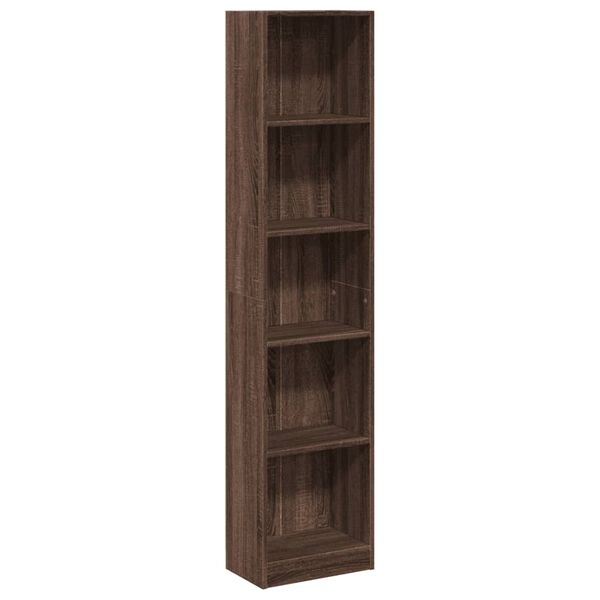 vidaXL Libreria Rovere Marrone 40x24x176 cm in Legno Multistrato
