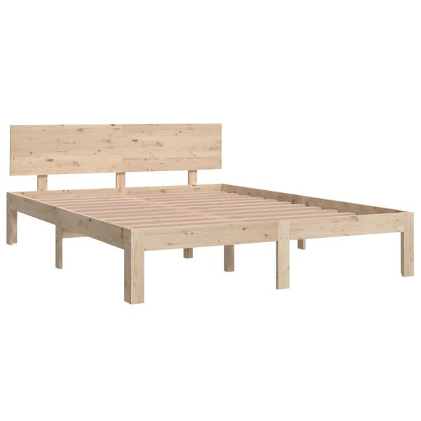 vidaXL Giroletto in Legno Massello di Pino 140x190 cm