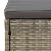 vidaXL Set Divani da Giardino 4 pz con Cuscini in Polyrattan Grigio