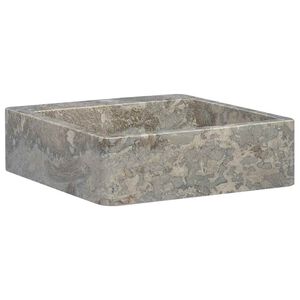 vidaXL Lavandino Grigio 40x40x12 cm in Marmo