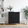vidaXL Credenza Rovere Nero 60 x 35 x 70 cm