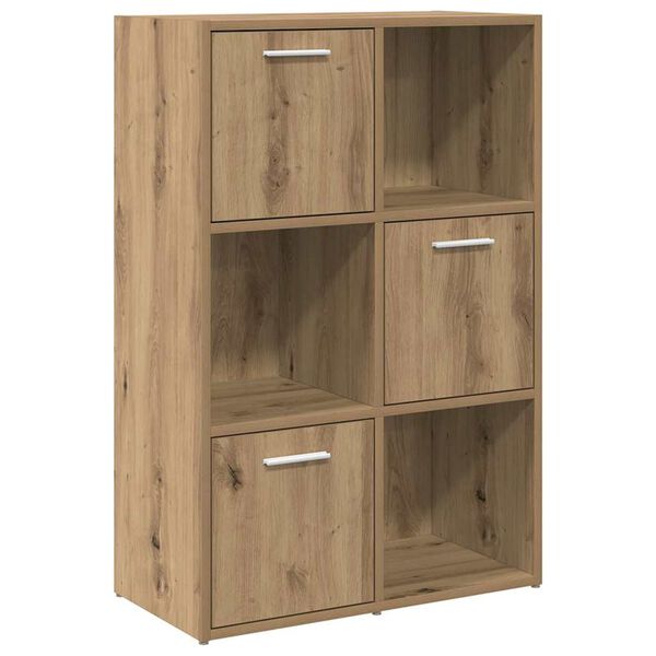 vidaXL Libreria Rovere Artigianale 60,5x30x90 cm in Legno Multistrato