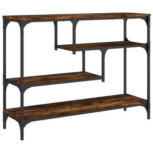 vidaXL Tavolo Consolle Rovere Fumo 100x30x75 cm Legno Multistrato
