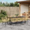 vidaXL Set da Pranzo per Giardino 9 pcs Marrone polyrattan