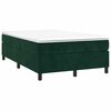 vidaXL Struttura Letto a Rete a Molle Verde Scuro 120x200 cm in Velluto