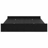 vidaXL Struttura letto con contenitore Rovere Nero 150 x 200 cm