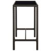 vidaXL Set da Bar da Giardino 7 pz con Cuscini in Polyrattan Marrone