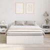 vidaXL Struttura letto con contenitore Bianco 135 x 190 cm