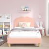 vidaXL Struttura letto bambini con testata Rosa 80 x 200 cm