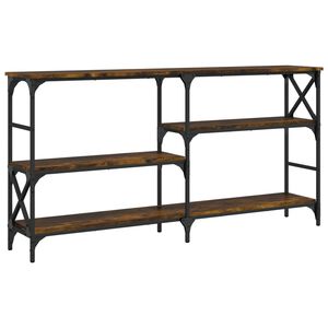 vidaXL Tavolo Consolle Rovere Fumo 150x29x76,5 cm in Legno Multistrato