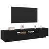 vidaXL Set mobile TV 2 pcs Nero 200 x 35 x 40 cm Legno multistrato