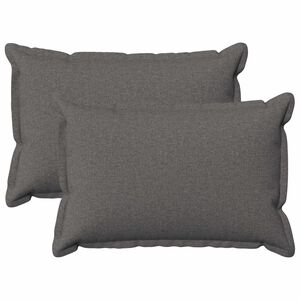 vidaXL Cuscino con cuscino HOUTEN 2 pz Grigio Chiaro Lino