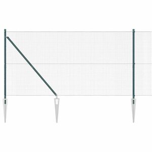 vidaXL Recinzione in rete saldata con punte 10 x 1,4 m Verde Rete