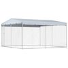 vidaXL Canile da Esterno con Tetto 382x382x225 cm