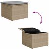 vidaXL Set Divano da Giardino 7 pcs Beige Poly Rattan