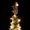 vidaXL Albero di Natale Artificiale Pop-up Neve Fioccata 50 LED 120 cm
