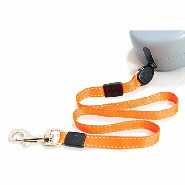 Wigzi Guinzaglio Retrattile Doppio per Cani 3,0 Gel Grigio