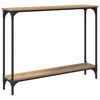vidaXL Tavolo consolle Rovere artigianale 100 x 22,5 x 75 cm