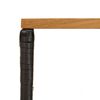 vidaXL Tavolo da Esterno Nero 80 x 40 x 40 cm Acciaio e Polyrattan