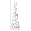 vidaXL Albero di Natale a LED con Palline 120 LED Bianco Caldo 180 cm
