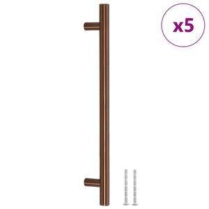 vidaXL Maniglie per Mobili 5pz Bronzo 192mm in Acciaio Inox