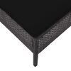 vidaXL Set Divani da Giardino 6 pz con Cuscini in Polyrattan Nero