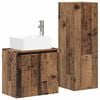 vidaXL Set di mobili per il bagno 2 pz Legno antico 33 x 34,5 x 100 cm