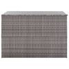 vidaXL Baule da Giardino Grigio 150x100x100 cm in Polyrattan