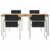 vidaXL Setdapranzodagiardino 5 pcs Legno di Teak Massiccio