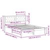 vidaXL Struttura del letto Talpa 140 x 200 cm Pino massello