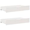 vidaXL Dormeuse con Cassetti Bianca 80x200 cm Legno Massello di Pino