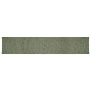 vidaXL Tappeti per area Verde Oliva 80 x 400 cm Juta