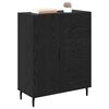 vidaXL Credenza con cassetto Rovere Nero 69,5 x 34 x 90 cm