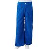 Pantaloni per Bambini in Velluto a Coste Blu Cobalto 140