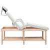 vidaXL Lettino da Massaggio 3 Zone Bianco in Similpelle