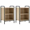 vidaXL Armadio da Notte 2 pz Rovere Sonoma 40 x 30 x 60 cm