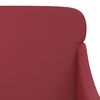 vidaXL Poltrona Rosso Vino 63x76x80 cm Similpelle