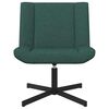 vidaXL Sedia girevole Verde Scuro 63 x 75 x 76 cm Tessuto