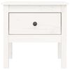 vidaXL Tavolini 2 pz Bianchi 50x50x49 cm Legno Massello di Pino
