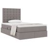 vidaXL Letto con contenitore e materasso Talpa 120 x 190 cm Tessuto