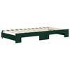 vidaXL Divano Letto Estraibile Materassi Verde Scuro 100x200 Velluto