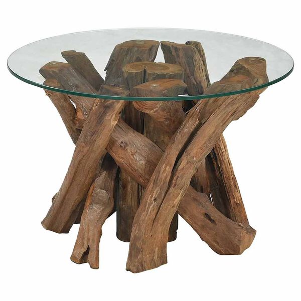 vidaXL Tavolino da Salotto in Legname Massello di Teak 60 cm