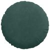 vidaXL Cuscini per Seduta 2 pcs Verde Scuro Ø 40 x 13 cm Velluto