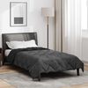 vidaXL Duvet Estivo Nero e antracite 200 x 135 cm Microfibra