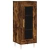 vidaXL Credenza Rovere Fumo 34,5x34x90 cm in Legno Multistrato