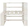 vidaXL Set Salotto da Giardino 8 pz Pallet in Legno Bianco
